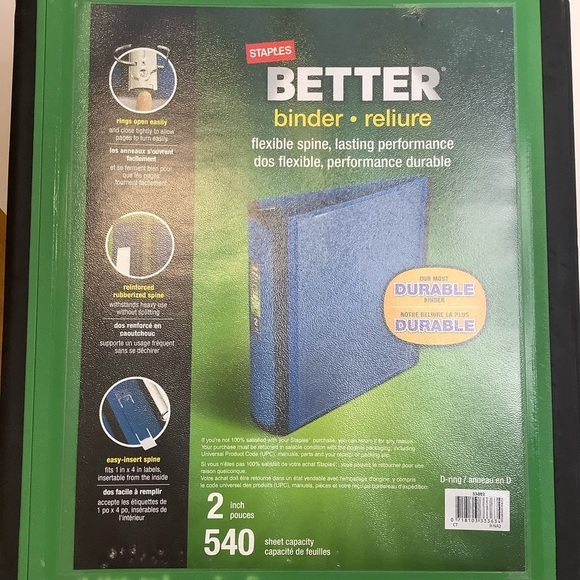 2/$30 STAPLES Black Better Binder 2” Monthly Dividers - Picture 13 of 13